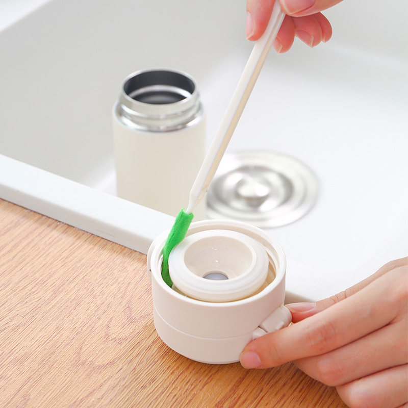 Small narrow gap brush kitchen multifunctional mini cleaning brush long handle thin cleaning window groove dead corner artifact