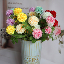 Simulation Hydrangea bouquet living room floor decoration dried flower silk flower arrangement vase flower bucket set