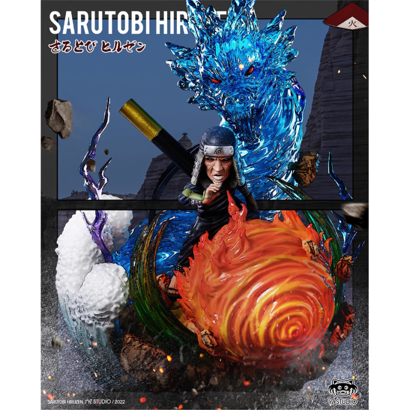 Yz Third Hokage Sarutobi Hiruzen Five Tailed Beast Figure