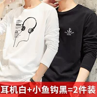 Гарнитура белая+маленький рыбный крюк черный