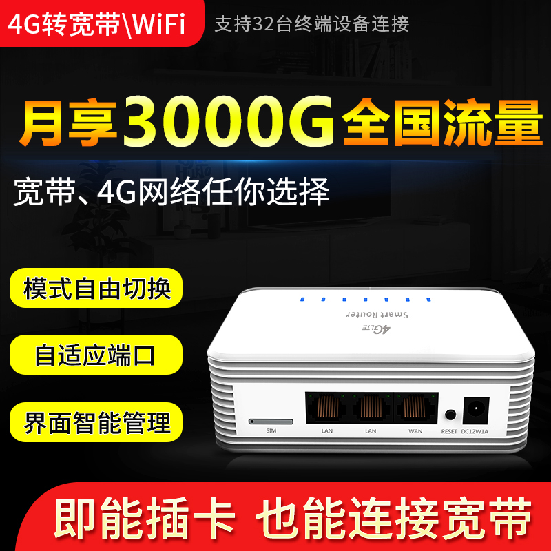 4g wireless router Plug-in card Internet treasure Wired broadband to hot spot Home enterprise CPE Unicom Telecom full Netcom Car mifi Notebook Wireless Internet card holder Mobile portable wifi