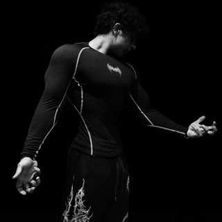 TTWOLVES简约款哥特速干紧身男女同款健身运动高弹压缩衣长袖C56