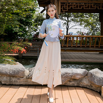 Chinese female Chinese female wind and summer literary and art coat daily dress