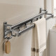 No hole-free towel rack double rod hanging towel