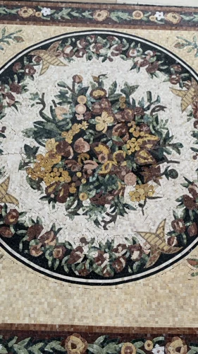 Натуральная мраморная мозаика, головоломка, фонтан, ковер, делается под заказ, в американском стиле