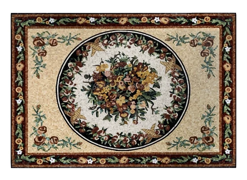 Натуральная мраморная мозаика, головоломка, фонтан, ковер, делается под заказ, в американском стиле