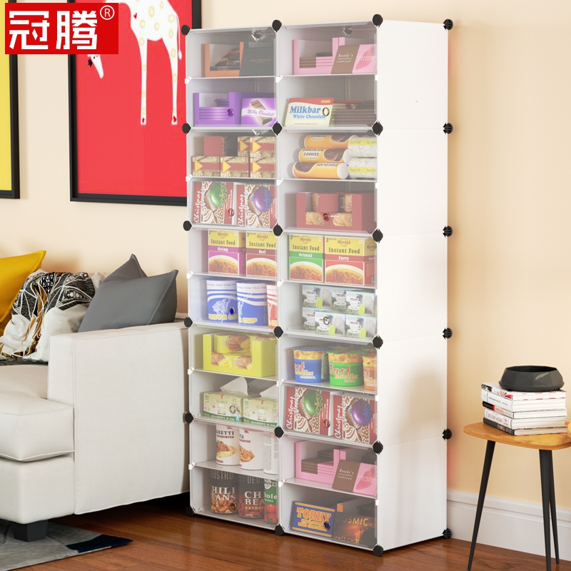 Snack Containing Layer Rack Dorm Bedroom Living Room Net Red Home Multilayer Placing Shelf Large Number Toy Storage Containing Cabinet