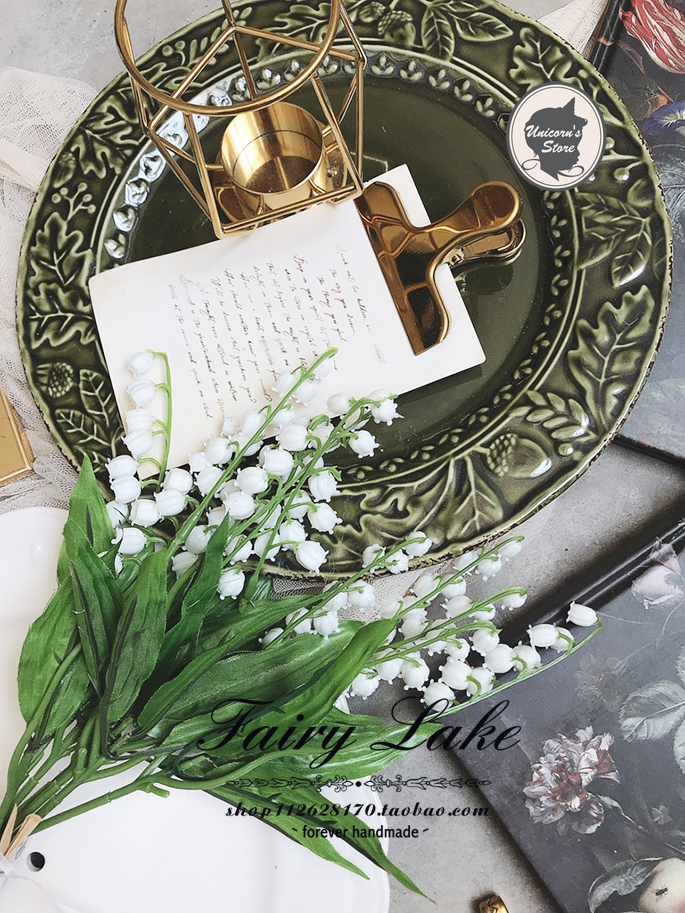 Japan orders Zakka emulated Suzulan floral style high-end indoor simulation floral art to hold flower material