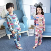 Bộ đồ lót trẻ em bằng vải cotton cộng với nhung dày mùa đông