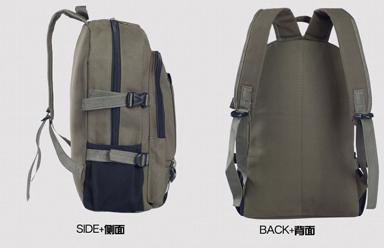 Phiên bản Hàn Quốc của vải canvas retro công suất lớn ba lô nam du lịch ba lô thời trang thủy triều nam sinh viên đại học túi cặp nam đi học