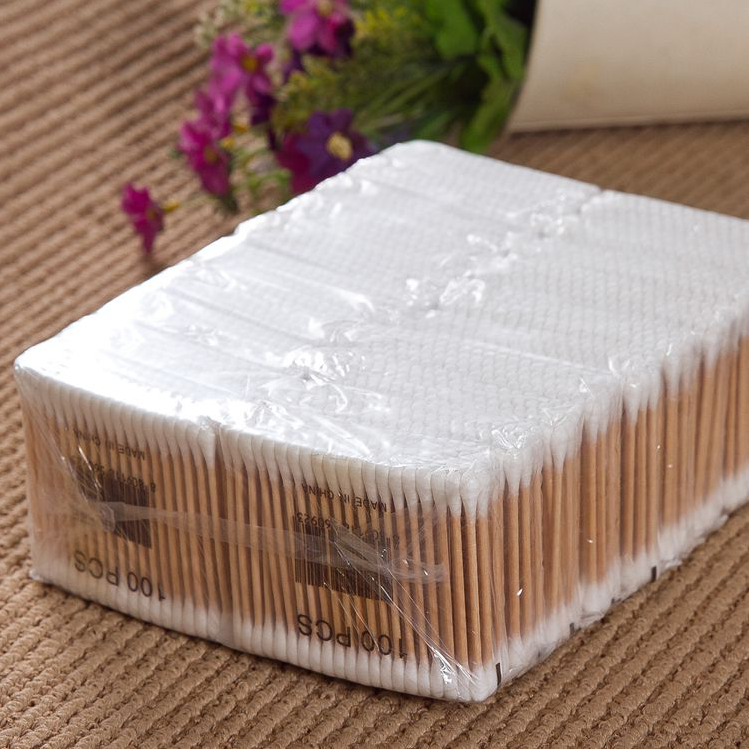 800 cotton stick wood stick makeup cotton stick cotton spiral out-of-ear cotton ball degreasing makeup remover