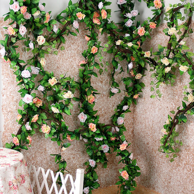 Nursery Area Corner Arrangement Natural Corner Creativity Botanical Corner Trim Simulation Rose Vine Strip Aerial Hang Accessories