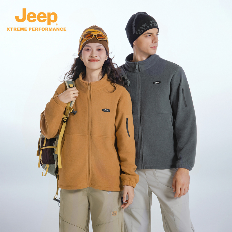 Jeep/Jeep Outdoor Fleece Jacket for Men and Women, Windproof and Warm Jacket, Stand-Up Collar, Softshell Jacket, Inner Liner, Autumn and Winter Jeep/Jeep Outdoor Fleece Jacket for Men and Women, Windproof and Warm Jacket, Stand-Up Collar, Softshell Jacket, Inner Liner, Autumn and Winter