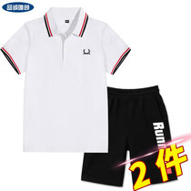 Boy polo shirt small lapel suit summer Big Boy Boy Korean version of foreign atmosphere loose children short sleeve summer tide