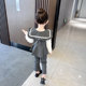 2023 new children's clothing net red children's clothing spring Korean version of the three-piece suit for girls