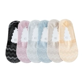 Tide, летние кружевные японские черные нескользящие невидимые носки