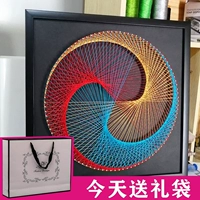 Геометрическая графическая абстракция обмотки ногтей