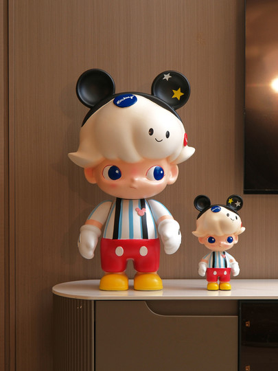 大头米奇茉莉号落地摆件客厅玄关卧室电视柜旁乔迁送朋友生日礼品