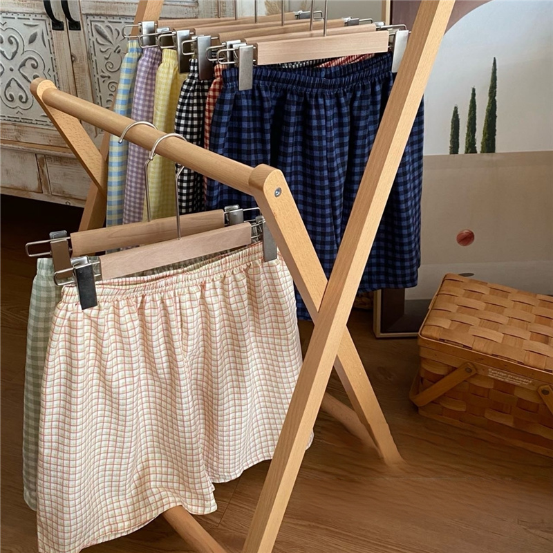 Plaid Pajama Shorts, High-End Feel, Summer Shorts That Can Be Worn Outside, Unisex Three-Quarter Pants, Trendy Loose-Fitting Plus-Size Home Pants