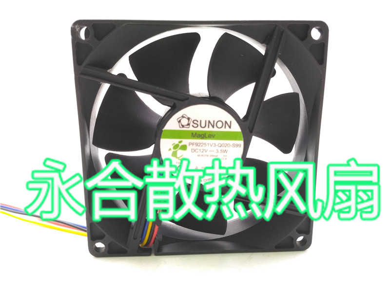 SUNON magLev PF92251V3 -Q020-S99 12V 3 5W 9cm 4-wire cooling fan