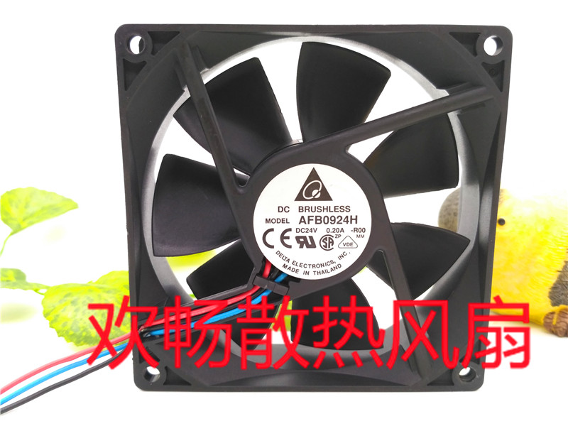 Bench Teda 9cm 9025 24V AFB0924H 24V 0 20A 20A 2 Line 3-wire frequency converter mute heat dissipation fan
