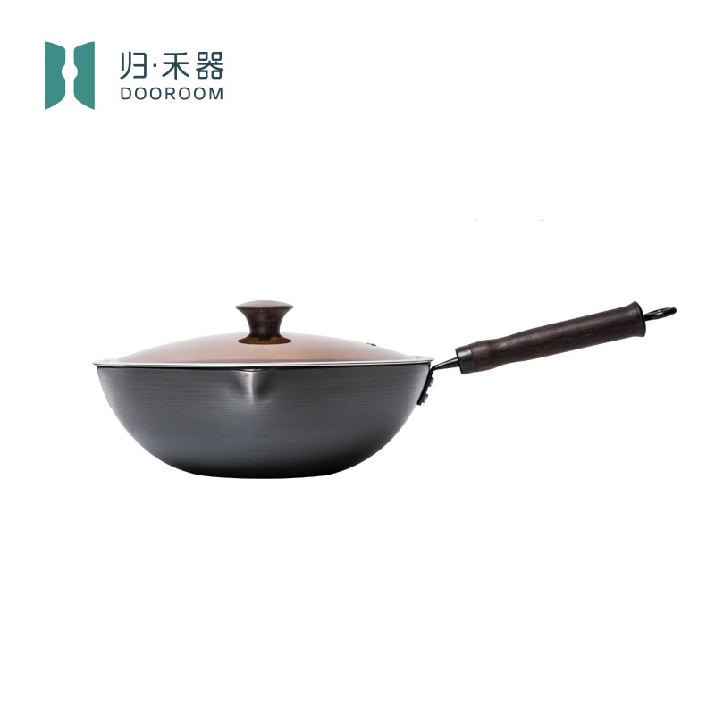 【焖炒煎炖】无涂层不沾精铁炒锅