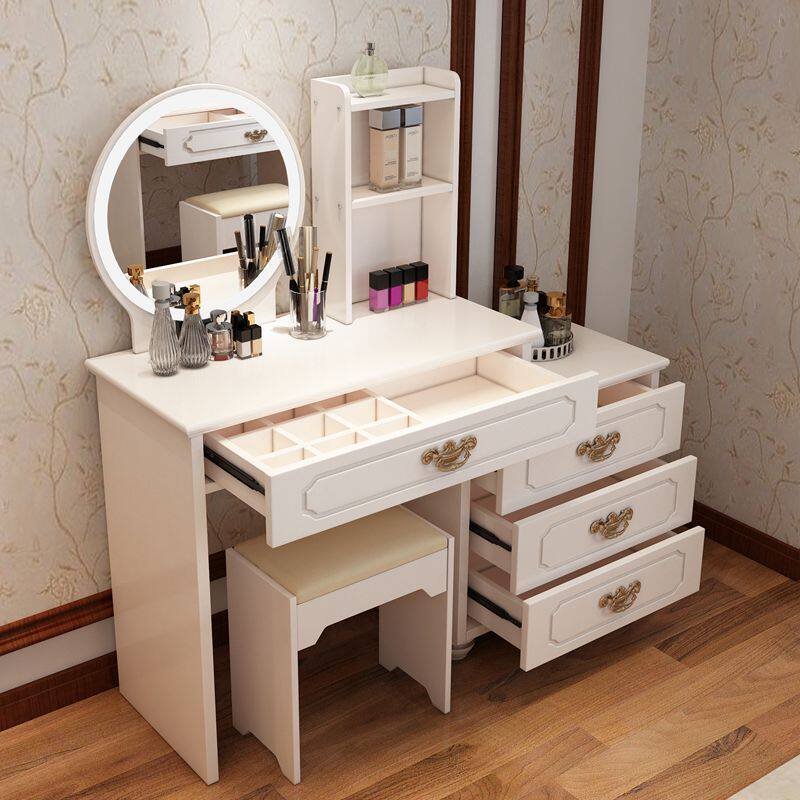 Eurostyle Makeup Desk Bedroom small family Mini Makeup Table Containing Cabinet Modern Minima Simple Makeup Cabinet Dressers