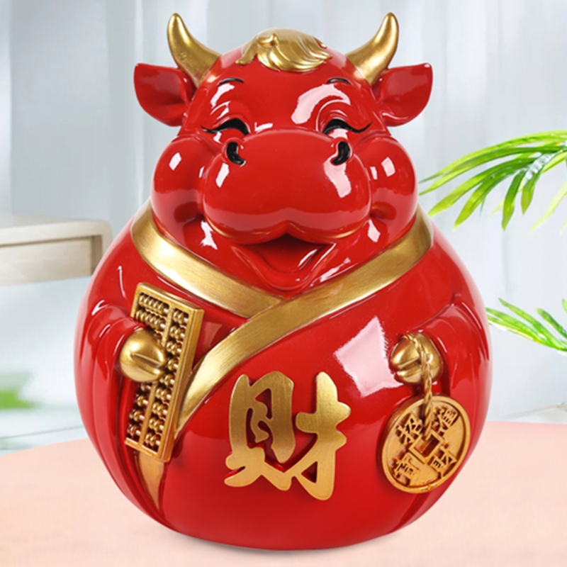 The year of The ox jar ceramic zodiac children into not only The Taurus furnishing articles high - capacity desirable adult household size