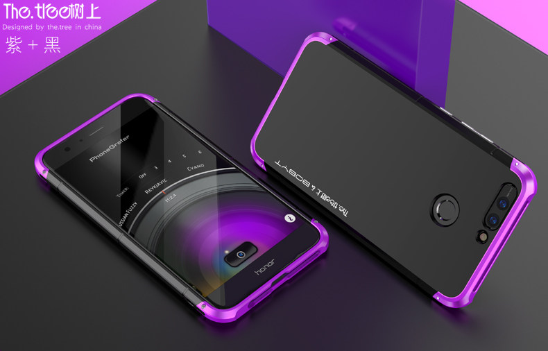 GINMIC Shield Aluminum Metal Frame Hard PC Back Cover Case for Huawei Honor V9 / Huawei Honor 8 Pro