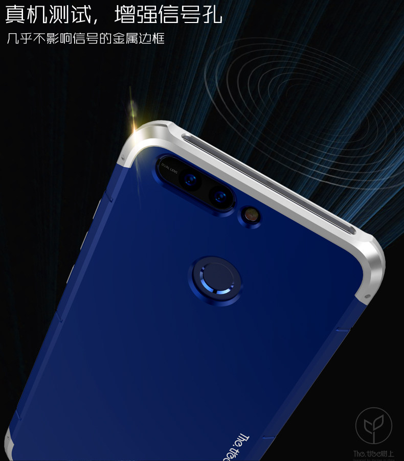 GINMIC Shield Aluminum Metal Frame Hard PC Back Cover Case for Huawei Honor V9 / Huawei Honor 8 Pro