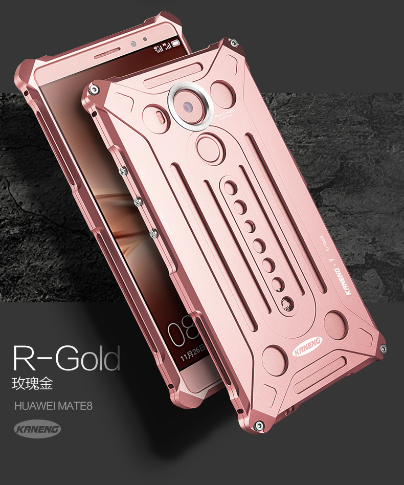 KANENG Powerful Aluminum Shell Shockproof Aerospace Metal Case Cover for Huawei Mate 8