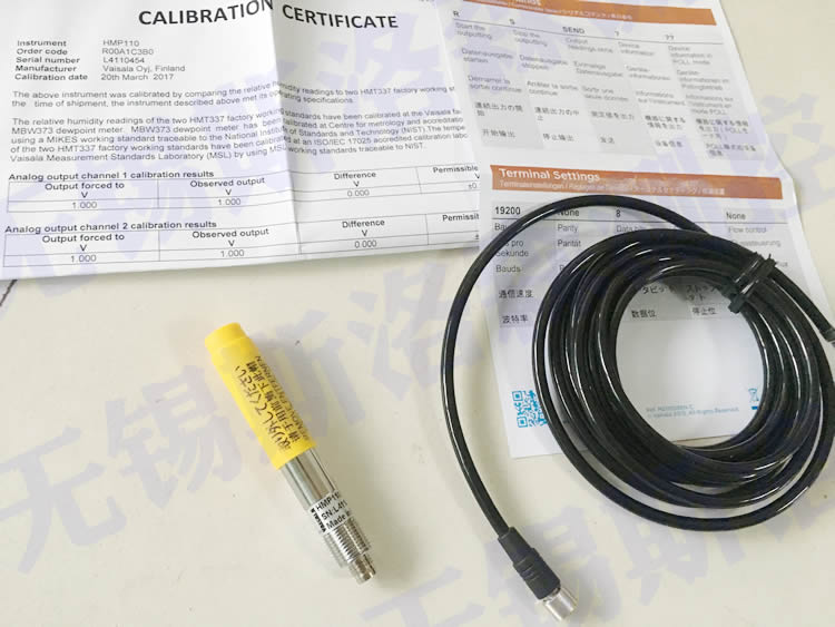 Temperature and Humidity Sensor HMP110 Vaisala Humidity Transmitter Stainless steel pressure-resistant temperature and humidity Transmitter