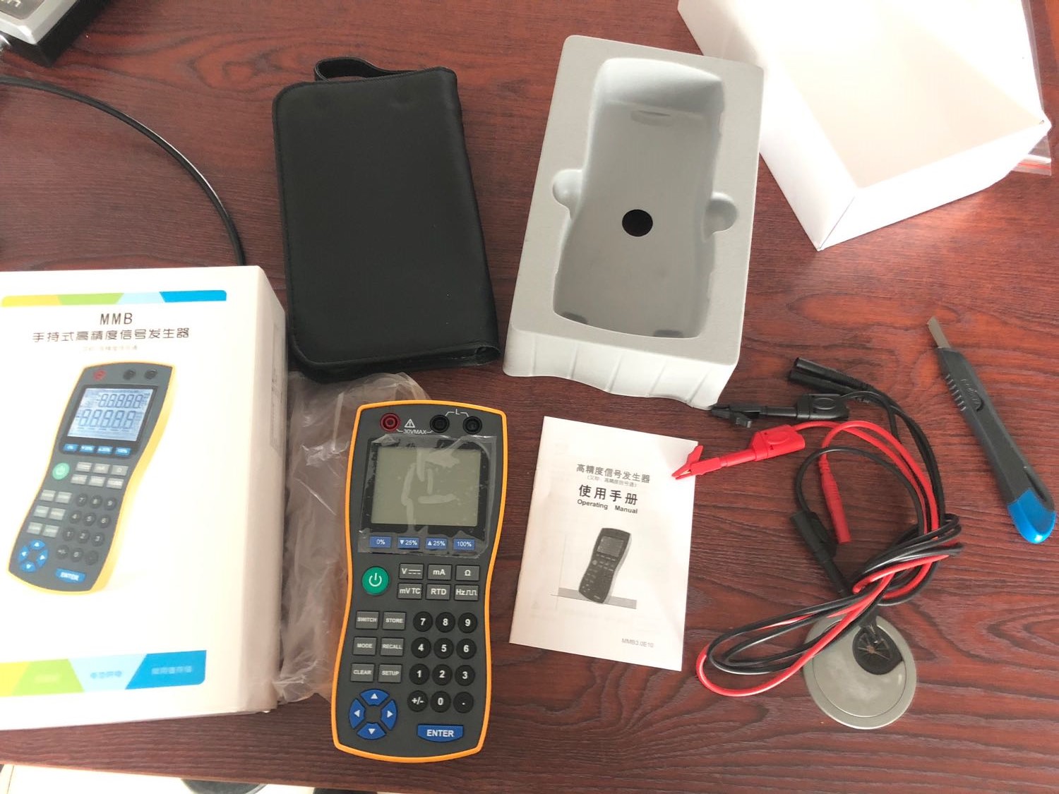 MMB3 0 handheld signal source 4-20mA signal generator temperature current voltage frequency signal generator