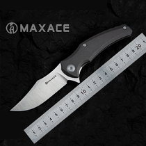 MAXACE Xiaoqi Orion titanium alloy folding knife CPM-Magnacut steel high hardness outdoor portable folding knife