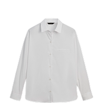 New spring and summer product MassimoDutti2024 womens French minimalist commuting style cleanfit white comfortable cotton shirt 05161754250