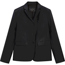 New spring and summer products MassimoDutti2024 womens casual and capable commuting OL style pure linen black short suit jacket 06047960800