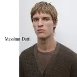 Весенне-летняя новинка мужского сезона Massimo Dutti 2025, новый повседневный ленивый стиль, двухцветный вязаный кардиган из чистого хлопка с V-образным вырезом 00951201724