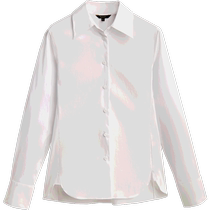 Spring Summer New Products MassimoDutti2024 Womens Fashion Style Casual Commuter Wind 100 Hitch Minimalist White Comfort Blouse Shirt 05142564250