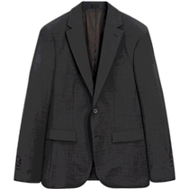 Autumn and winter new Massimo Dutti mens 2024 new business formal gentleman style gray pure wool suit jacket 02071605802