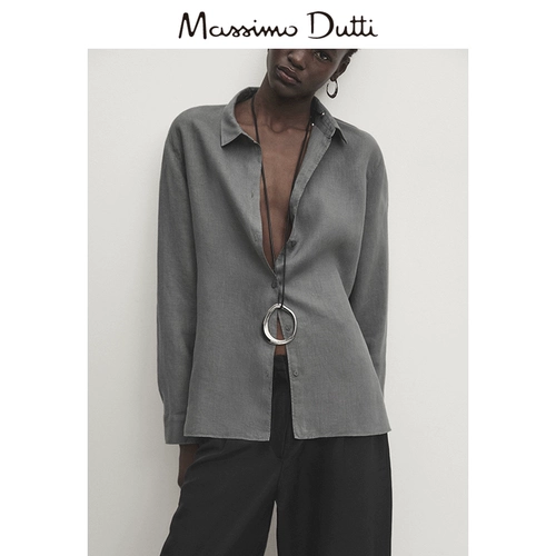 Весна и лето New Massodtti2024 Женская Грейс Грейс Грейс Французская Тенко Тонгфенг тонкий, стройная, оправданная рубашка с чистой локальной сети 05124681802