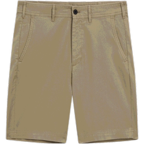 Summer new Massimo Dutti mens 2024 new casual commuting style simple and versatile solid color cotton mid-waist shorts 02932032742
