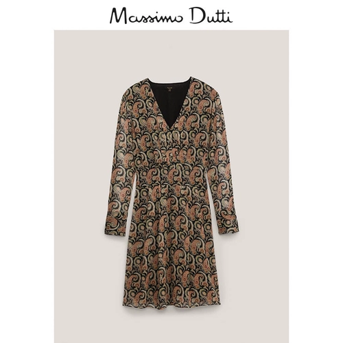 Весна и летняя скидка Massimo Dutti Женская одежда торговый центр такого же узора Pesley Patter