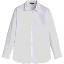 Spring Summer New Products MassimoDutti Womens Fashion Style Commuter Wind 100 Hitch White Brief Comfort Pure Cotton Long Sleeve Shirt 05146503250