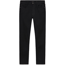 Autumn and winter new Massimo Dutti mens wear 2024 new casual commuter style black slim fit mercerized effect jeans 00061061800