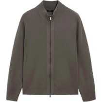 Spring and summer new products Massimo Dutti mens clothing 2024 new minimis commuting wind high collar zip knit sweater cardioverture 00952308533