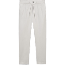 Summer new style (STUDIO limited series MassimoDutti mens wear 2024 new casual gray breathable cotton and linen trousers 08333843805
