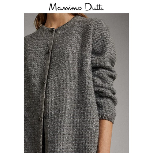 Специальное предложение выбрано Massimo Dutti Женское осенняя и зимняя зимняя зимняя зимняя зимняя портрет Длинной кардиган 05706881829