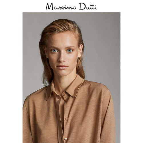 Massimo Dutti, шерстяная рубашка, с рукавом