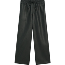 新季特惠Massimo Dutti 女装 2024夏新款 休闲舒适亚麻松紧腰身运动裤05084774567