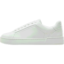 Massimo Dutti womens shoes 2024 summer new white basic lace-up leather sneakers small white shoes 11352250001